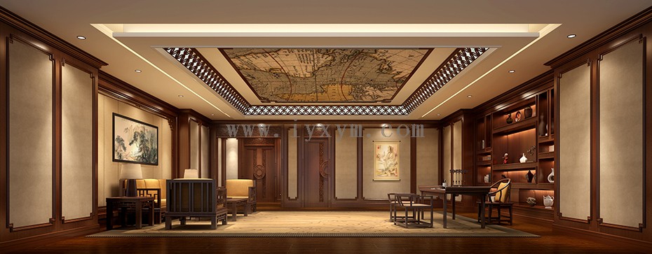南郊辦公室柚木全屋定制-總經(jīng)理